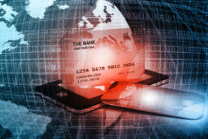 Mobile smart phone with credit card